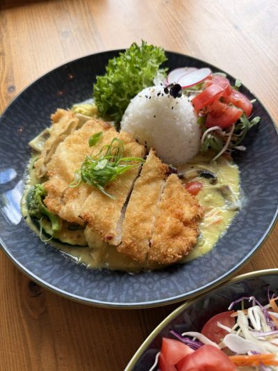 Curry knusprige Hähnchenbrust