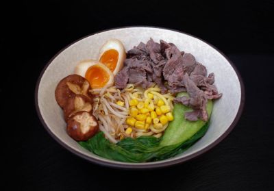 Ramen Onsen-Ei & Rindfleisch