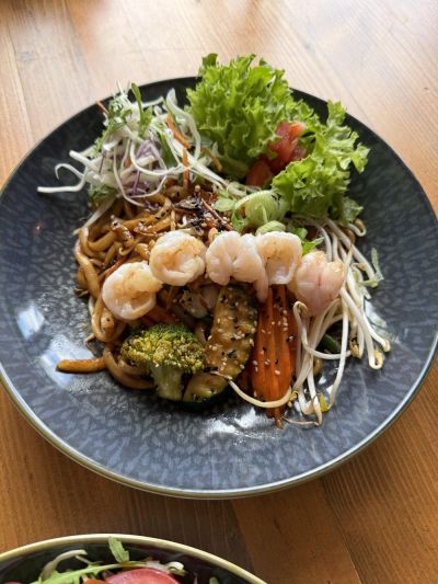 Udonyaki Garnelen