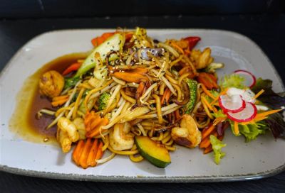 Wok-Nudeln Veggie